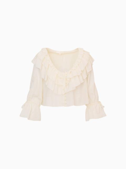 Warlow Silk Ruffle Blouse