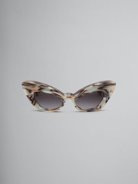 PEARLESCENT BROWN CAELICOLA SUNGLASSES