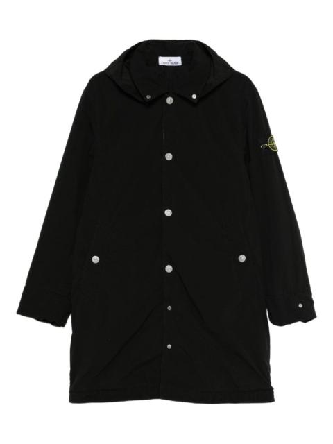 detachable-hooded parka
