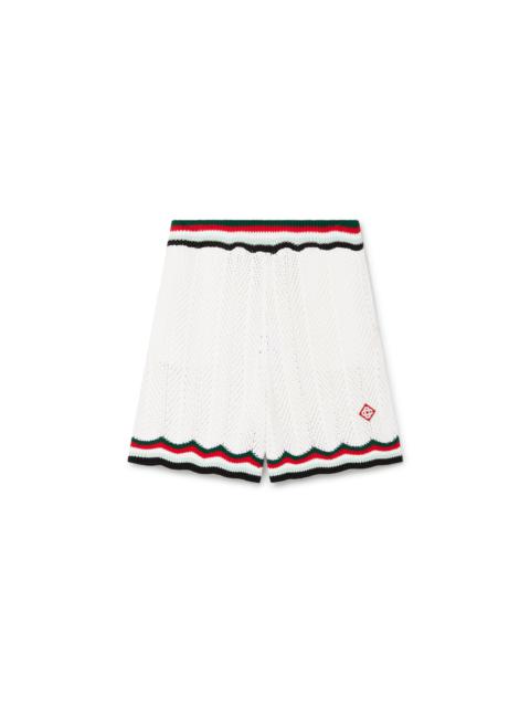 Chevron Crochet Shorts | Casablanca Paris