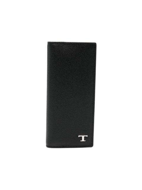 logo-detail leather wallet