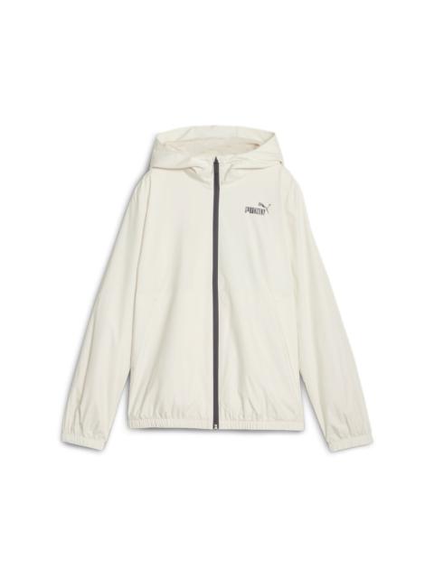 (WMNS) PUMA Essentials Solid Windbreaker Jacket 'White' 847494-87