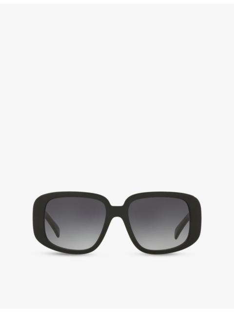 CL40299U Square-Frame Acetate Sunglasses