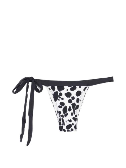 Coco tie-detail pattern bikini bottom