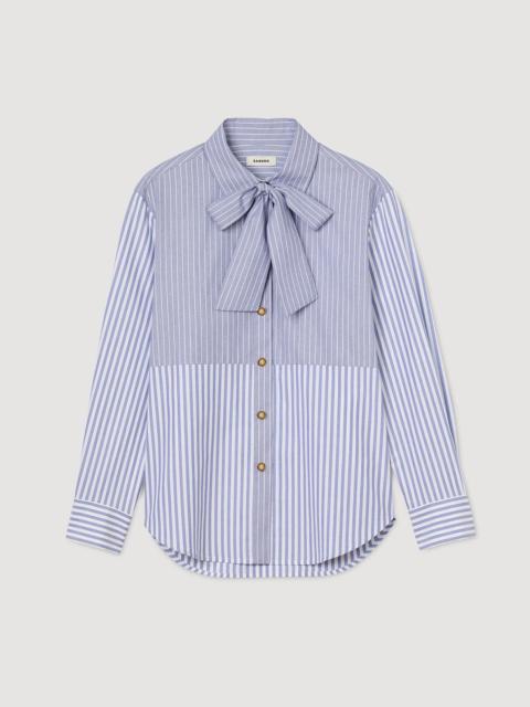 STRIPED TIE SHIRT