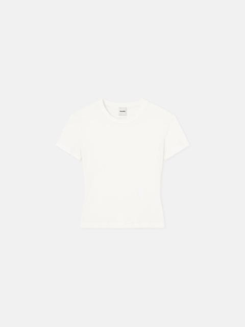 Cropped Ribbed Cotton-Jersey T-Shirt