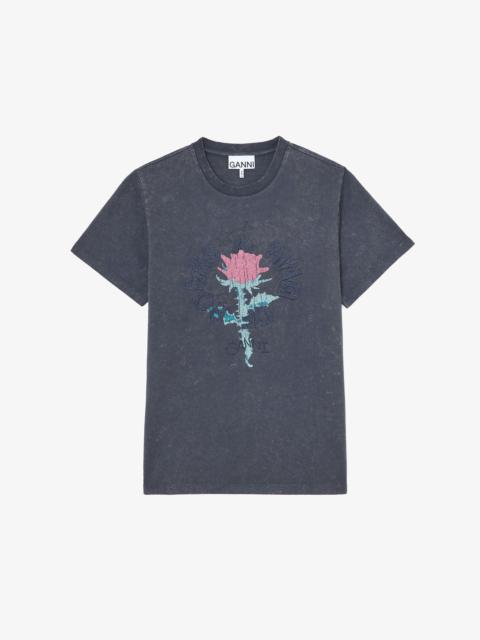 T-SHIRT WITH ROSE