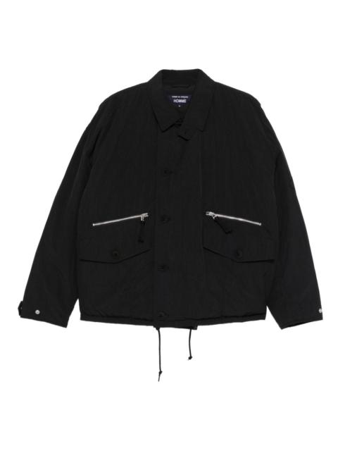 zip-pocket puffer jacket