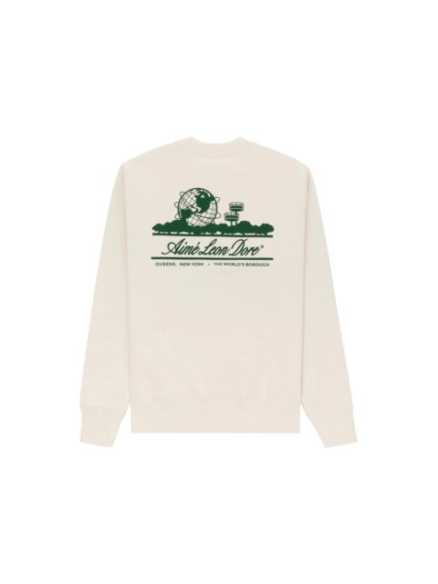 Aime Leon Dore Unisphere Crewneck Sweatshirt Cream