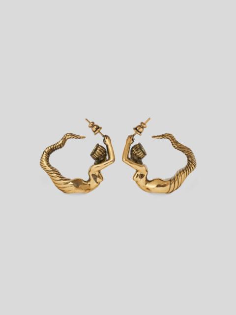 BRASS MERMAID EARRINGS