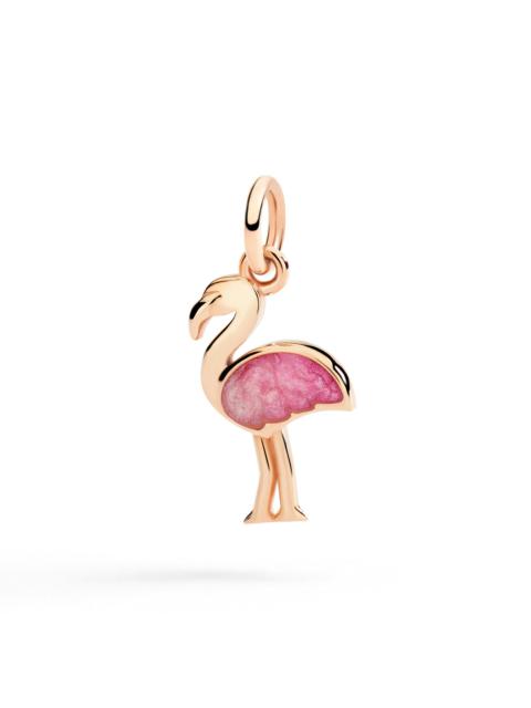 ROSE GOLD & ENAMEL FLAMINGO CHARM