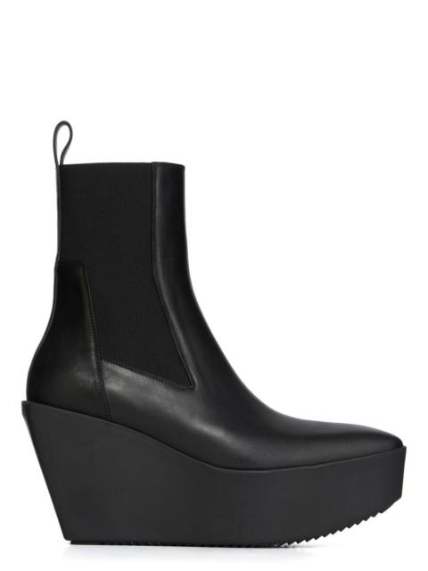 Black Concordians Sliver Platform Beatle Chelsea Boots