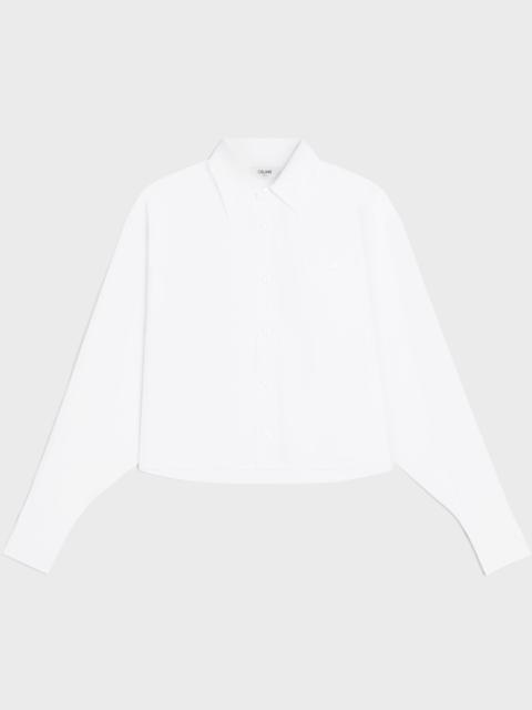 cropped shirt IN COTTON POPLIN
