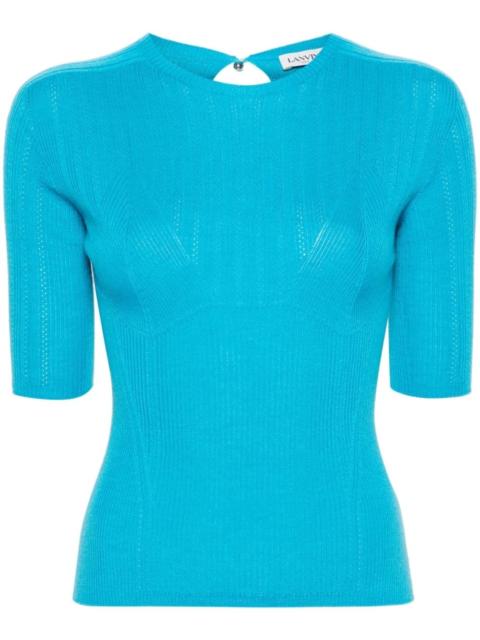 panelled knitted top