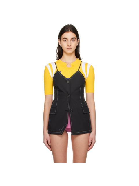 Black Button Camisole