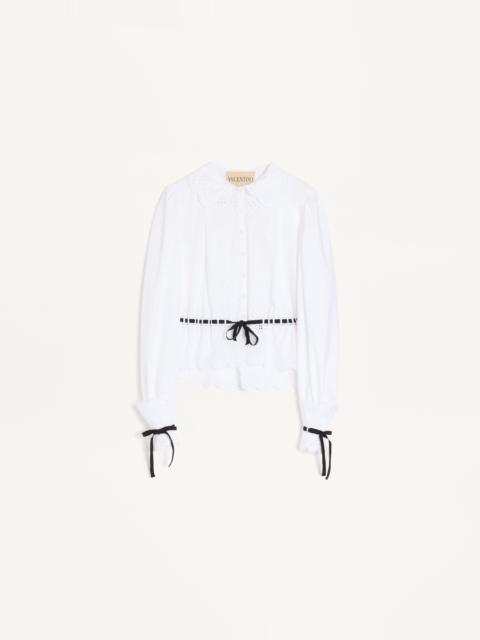 EMBROIDERED COTTON POPELINE SHIRT