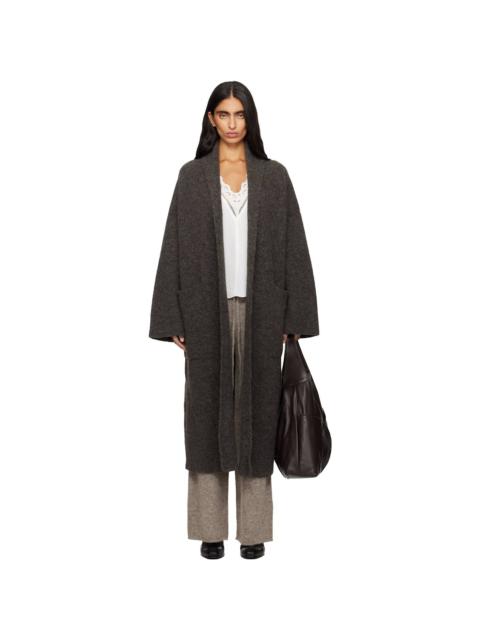 Gray Double Face Long Coat