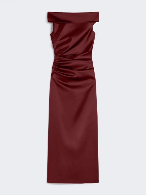 OPACO Long stretch satin dress