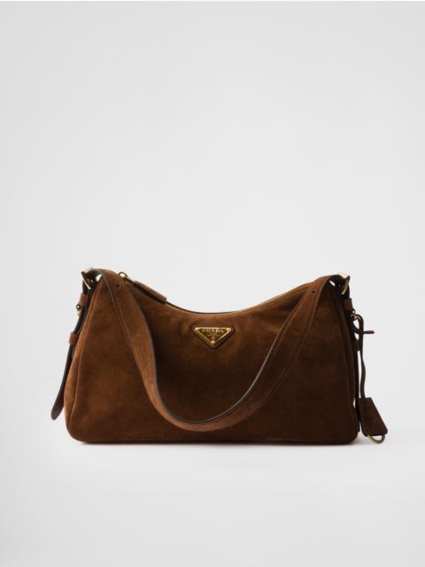 Prada Aimée medium suede shoulder bag