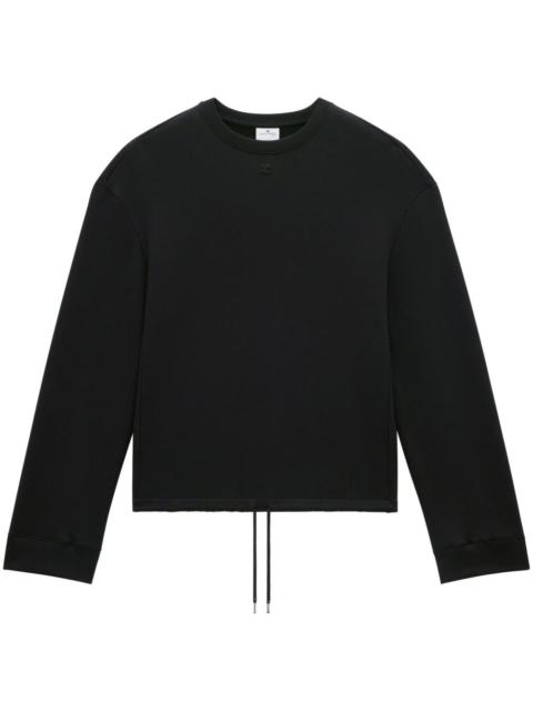 elasticated fleece jumper
