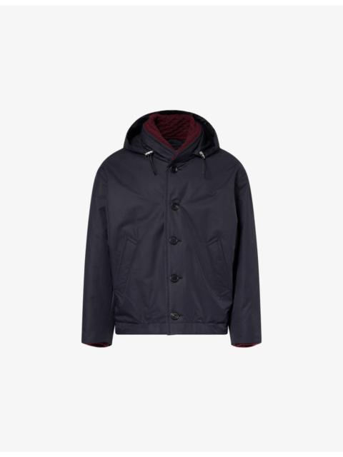Hooded Padded Cotton-Blend Jacket
