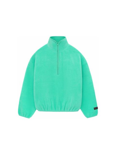 Fear of God Essentials Polar Fleece Half Zip Mockneck Mint Leaf