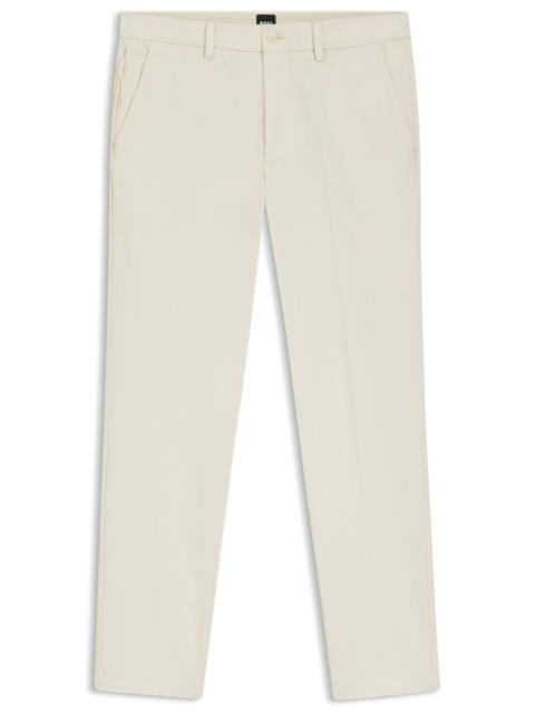 SLIM-FIT PANTS IN COTTON-BLEND TWILL