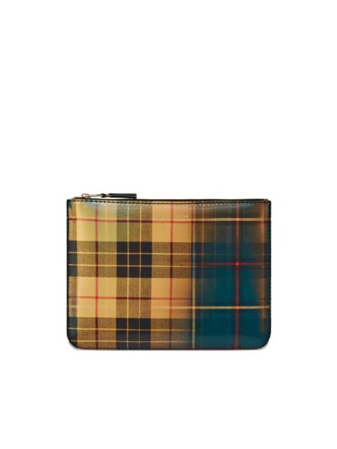 plaid-pattern wallet