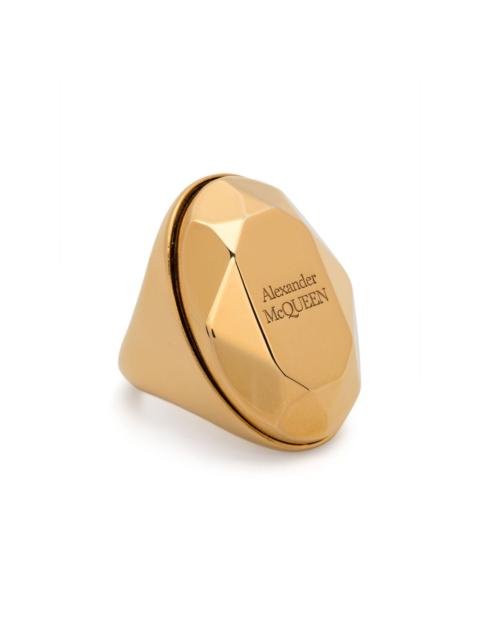 The Faceted Stone ring