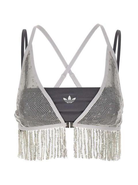 sequin fringed set top