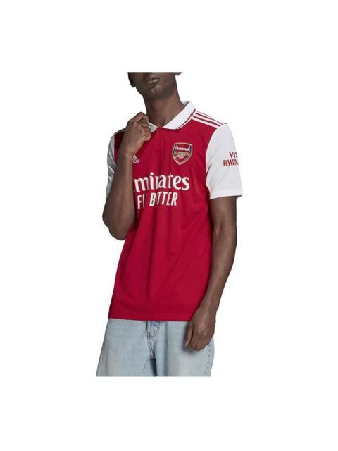Men's adidas Alphabet Logo Embroidered Short Sleeve Soccer/Football Jersey SW Fan Edition Arsenal Re