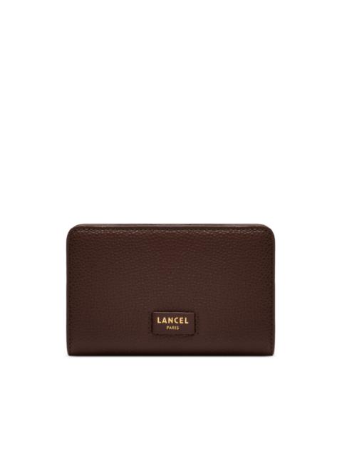 Ninon rectangular-zip leather wallet