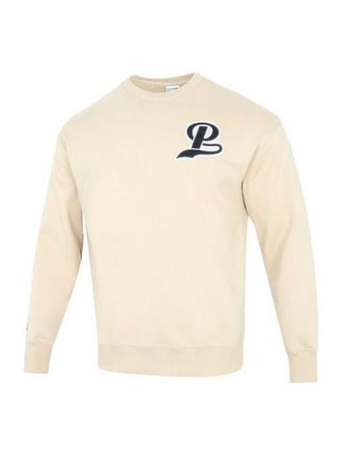 PUMA Team Crew Logo Sweatshirt 'Beige' 539268-67