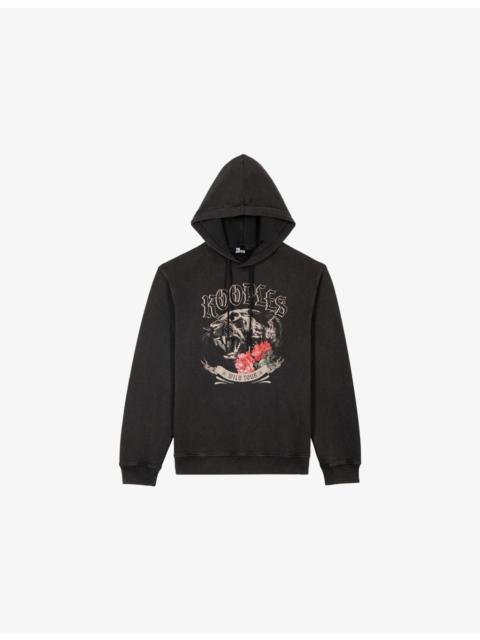 Branded-Print Relaxed-Fit Cotton-Jersey Hoody