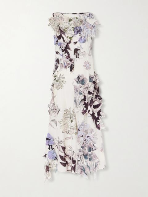 Carrol Floral-print Silk-crepe Midi Dress