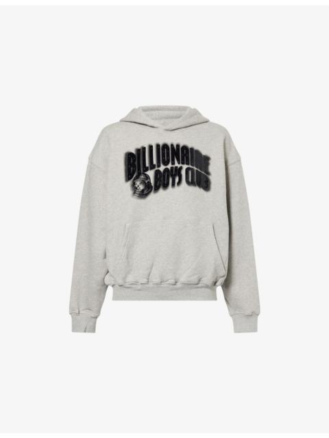 Distorted-Logo Relaxed-Fit Cotton Hoody