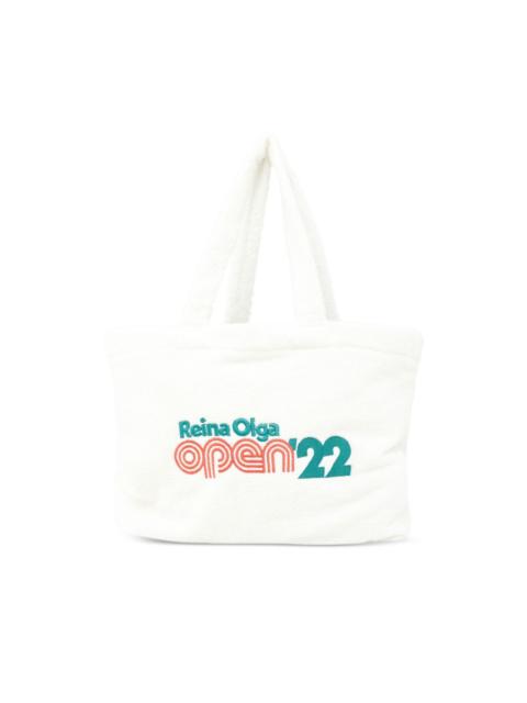 logo-embroidery beach bag