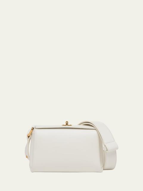 Mini Turn-Lock Leather Shoulder Bag