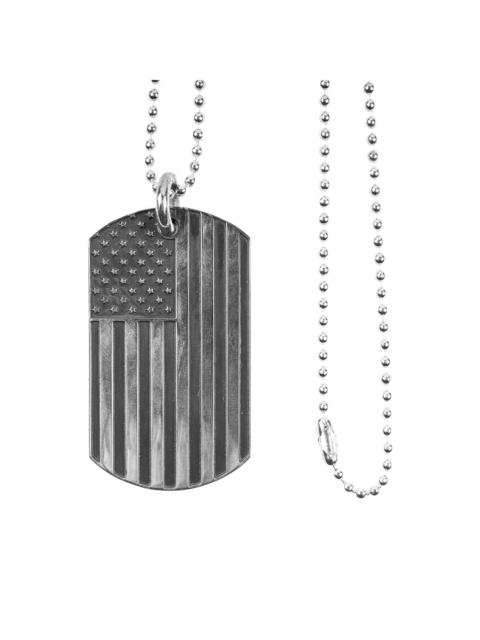 x Richard Stark American Flag tag necklace