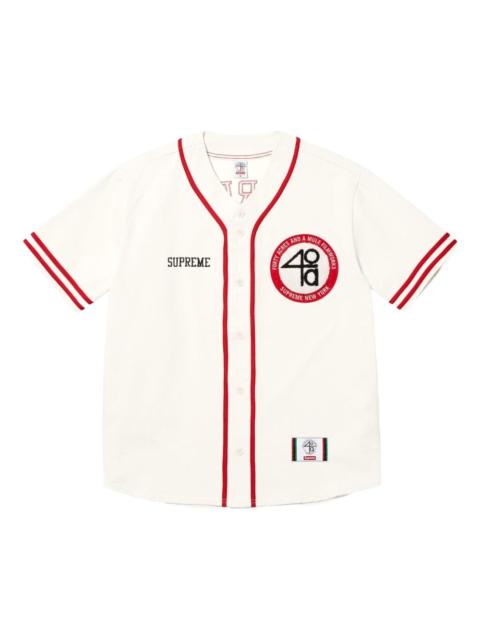 x 40 Acres twill "SS25 - Natural" baseball jersey