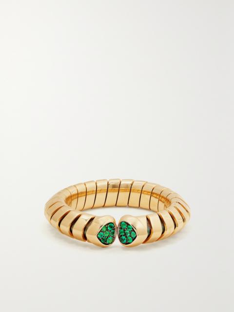Trisolina 18-karat Gold Emerald Ring
