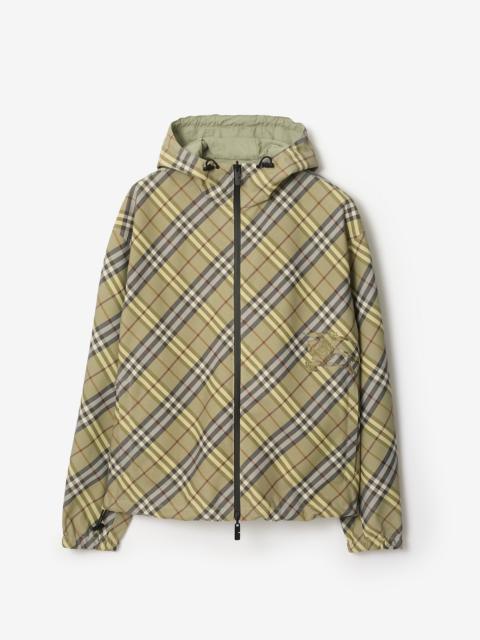 Reversible Check Hooded Jacket