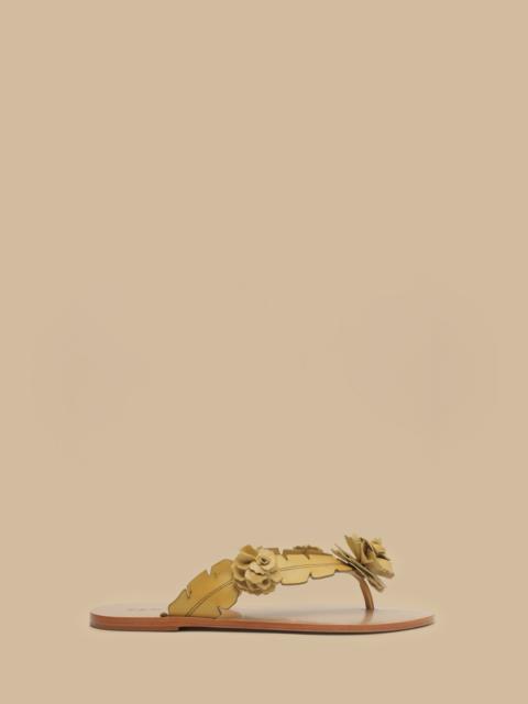 Buttermilk Blooming Flat Sandal