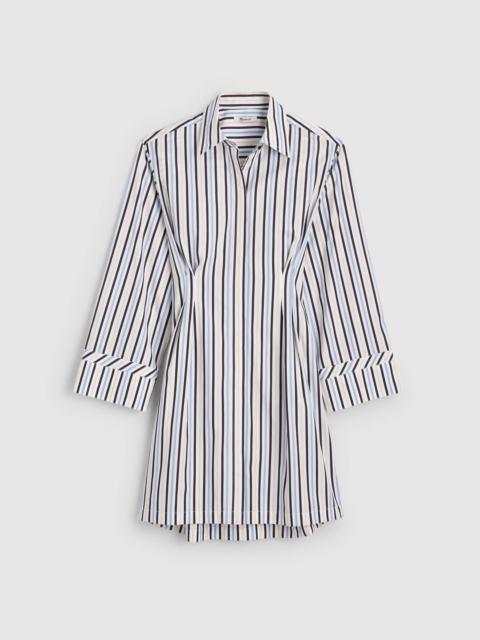 Tucked Mini Shirtdress