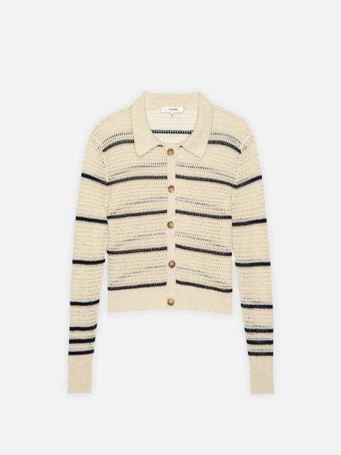 The Shrunken Cardi in Cream Multi