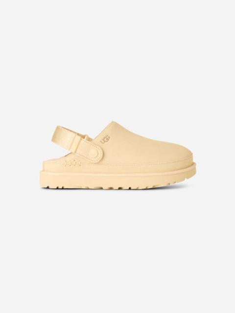 ® Women's Goldenstar Clog Suede Shoes in Pale Buttercup