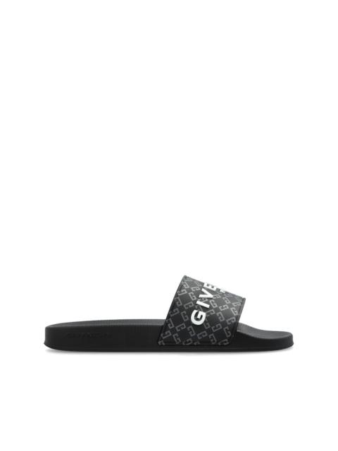 logo-embossed slides