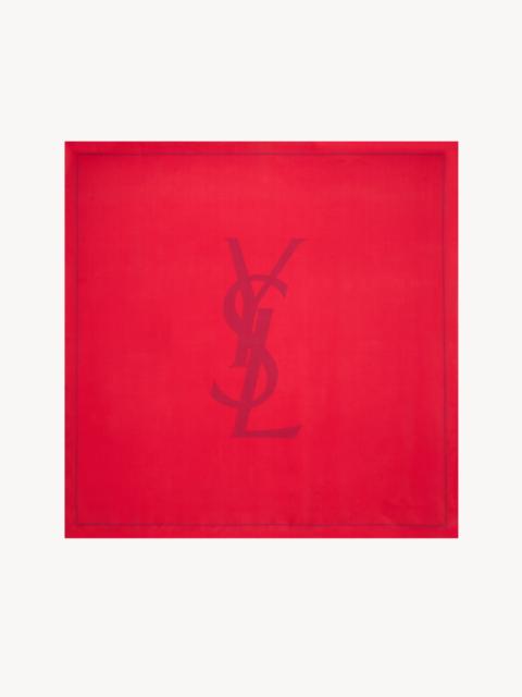 CASSANDRE SQUARE SCARF IN SILK CHARMEUSE