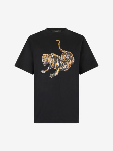 Cotton T-Shirt with Tiger