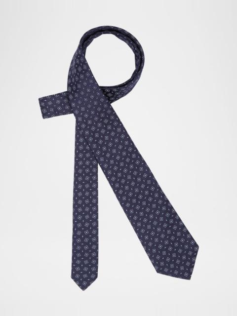 Men's Box-Jacquard Silk Tie